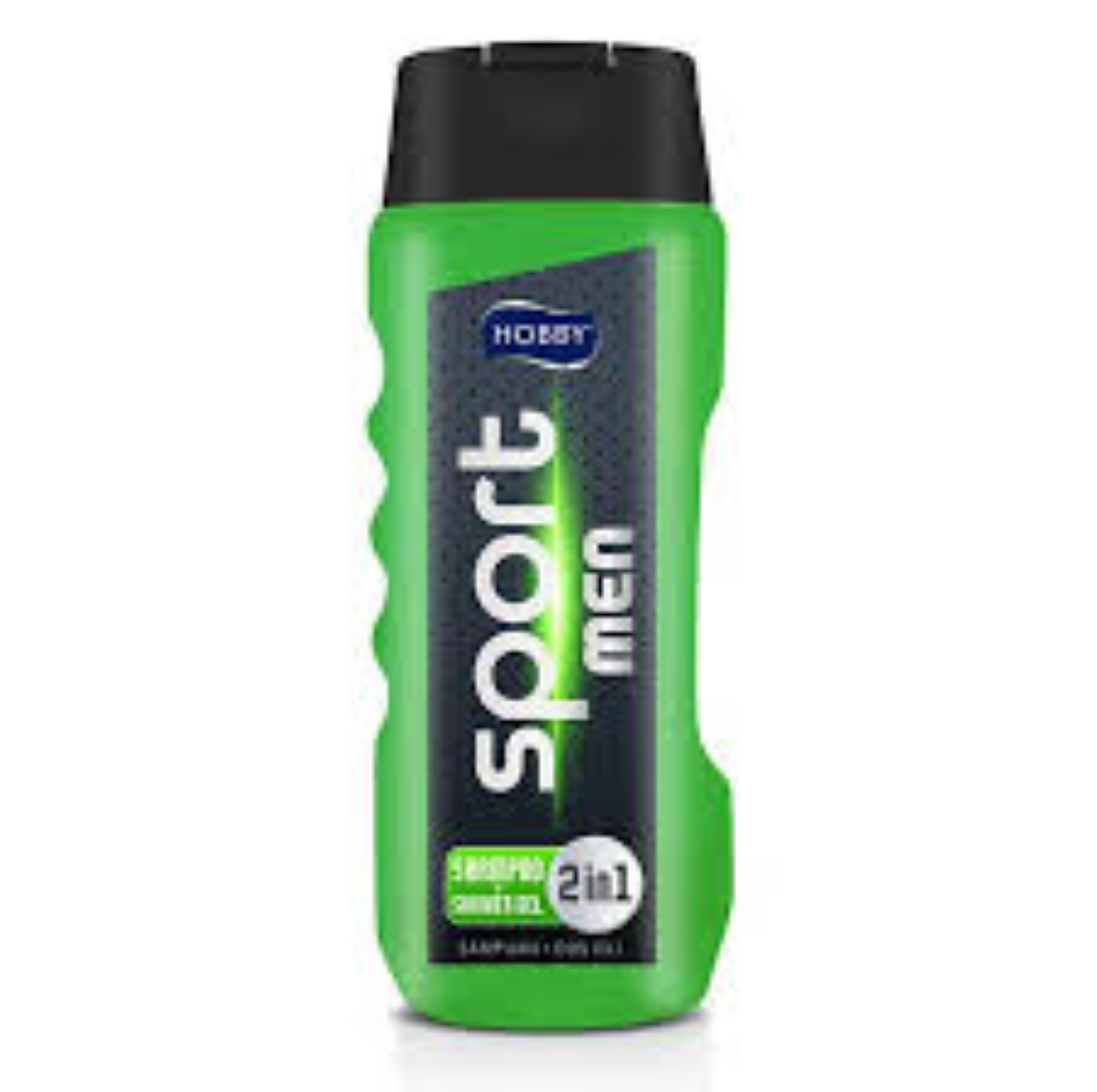 HOBBY MEN 2IN1 B/WASH+SHAMPOO SPORT 400ML